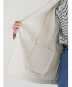 Te chichi リネンMIXロングスリーブジャケット