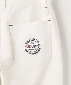 23区GOLF 透けにくい白！【WOMEN】トリコットツイル  ベーシックパンツ