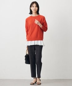 J.PRESS LADIES L 【WEB限定カラーあり】レイヤードジャージー フレア カットソー