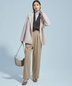 23区 L 【Oggi10月号掲載/洗える】ウールシアービエラ バンドカラー シャツ