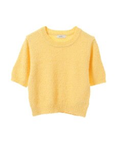 earth music&ecology ツイストブークレ半袖プルオーバー