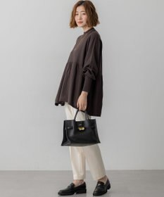 23区 【洗える】ウォームストレッチ テーパード パンツ