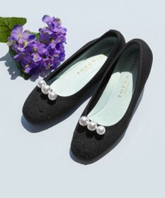 TOCCA 【軽量・撥水・お洗濯可・選べるシュークリップ】steppi×TOCCA BALLET PUMPS パンプス
