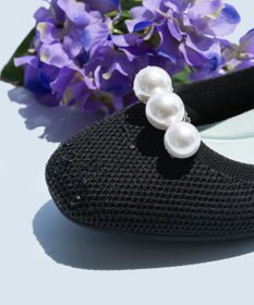 TOCCA 【軽量・撥水・お洗濯可・選べるシュークリップ】steppi×TOCCA BALLET PUMPS パンプス