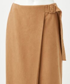 23区 【GOLD LABEL】スウェードタッチレザー ラップスカート