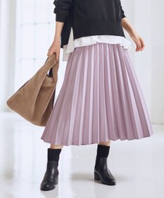 ANY 【新色追加/ウエストゴム】ウーリッシュプリーツスカート