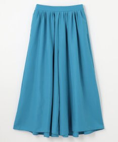 ANY L 【洗濯機可/ウエストゴム/UVケア】スパンボイル撥水スカートパンツ