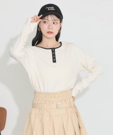 earth music&ecology ２ＷＡＹ釦リブプルオーバー