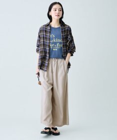 ANY シアーチェックシャツ