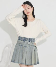 earth music&ecology ２ＷＡＹ釦リブプルオーバー