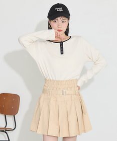 earth music&ecology ２ＷＡＹ釦リブプルオーバー