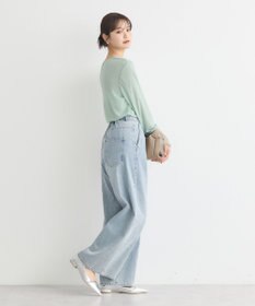 earth music&ecology シアースリーブプルオーバー