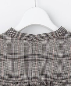 J.PRESS LADIES L 【一枚で着映え】セルロースチェック ラッフル ブラウス