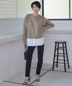 ICB 【洗える】テックストレッチ レギンスパンツ