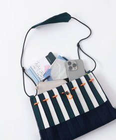 TRICOTE プリーツストライプミニバッグ