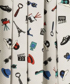 23区GOLF 【WOMEN】PARISモチーフプリント プリーツスカート