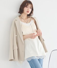 earth music&ecology 【予約】ランジェリーライクレースキャミ