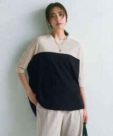 ICB 【人気のため新色追加・接触冷感・UVカット・洗える】 VIS/NYハイゲージ プルオーバー トープ×ブラック系