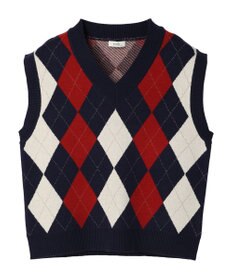 アーガイルニットベスト / earth music&ecology | ファッション通販