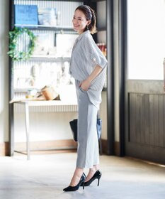 Tiaclasse L 【新色追加・洗える】ストレートワイドパンツ