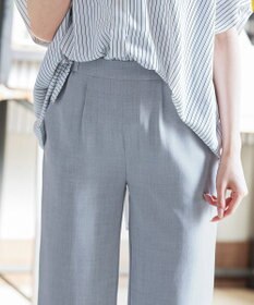 Tiaclasse L 【新色追加・洗える】ストレートワイドパンツ