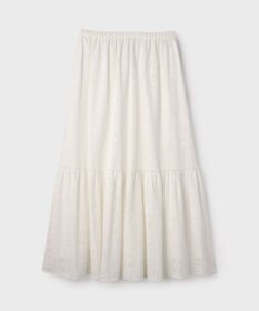 GRACE CONTINENTAL ティアードエンブロイダリースカート