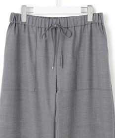 23区 L 【洗える】ナチュラルストレッチサキソニー ベイカー ドロスト パンツ