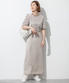 23区 【洗える】シアーフライスボーダー Tシャツ