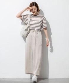 23区 【洗える】シアーフライスボーダー Tシャツ