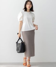 組曲 GIZAコットンタックスリーブ Tシャツ