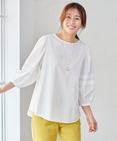 ANY 【UVカット/抗菌防臭/吸水速乾】エニィファンクション袖タックブラウス