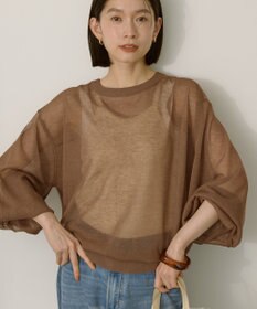 AMERICAN HOLIC 【WEB限定】【接触冷感】2WAYシアーニットカーディガン