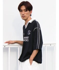 CRAFT STANDARD BOUTIQUE 接触冷感/UVカット/イージーケア/ストレッチ/ゲームシャツ-A