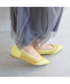 MODE ET JACOMO <carino>【レイン対応】メッシュポインテッドトゥパンプス