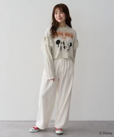 Green Parks ミッキー＆フレンズ／袖フリルショート丈ＴＥＥ