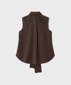 GRACE CONTINENTAL ヒッコリージャガードボウタイブラウス