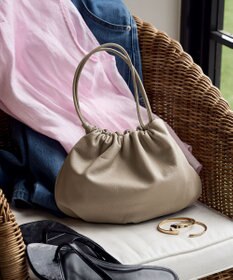 russet レザー巾着4WAYショルダーバッグ(CE-1454)