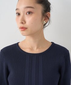 earth music&ecology パール＆ビジュースリーブプルオーバー