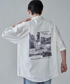 WEGO アムンゼンフォトプリントBIGシャツ（SS）