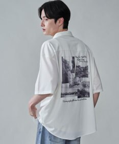 WEGO アムンゼンフォトプリントBIGシャツ（SS）