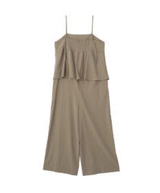 YECCA VECCA ドライタッチペプラムサロペット