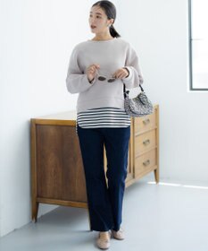 組曲 スクエアネックテール ロングＴシャツ