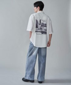 WEGO アムンゼンフォトプリントBIGシャツ（SS）