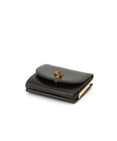 UNBILLION ペルケ perche ジェムストーンヒネリかぶせ三つ折りミニ財布