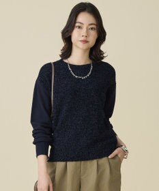 自由区 S ブークレミックスツイード ニット