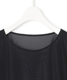 ICB L 【洗える】 マットトリコットチュール シアーカットソー