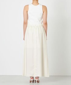 NAVE 【ReNAVE・セットアップ可/洗える/UVケア/接触冷感】フィブリルシャンブレー Aラインスカート