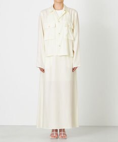 NAVE 【ReNAVE・セットアップ可/洗える/UVケア/接触冷感】フィブリルシャンブレー Aラインスカート