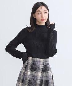 earth music&ecology ＳＥＴ２点リブニットインナー＋チュールプルオーバー