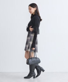 earth music&ecology ＳＥＴ２点リブニットインナー＋チュールプルオーバー